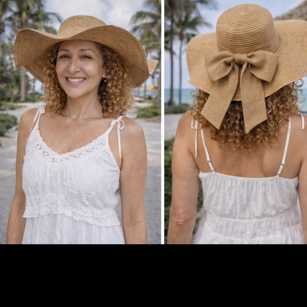 Chic Cream Wide-Brim Hat